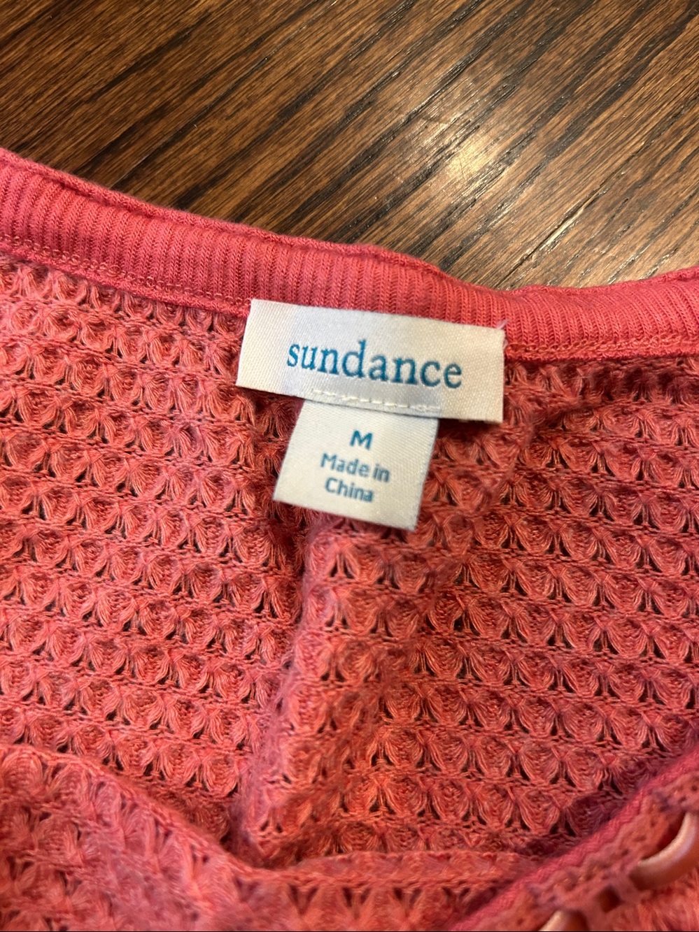 Coral Waffle Knit Long-Sleeve Top - Sundance - Picture 4 of 4